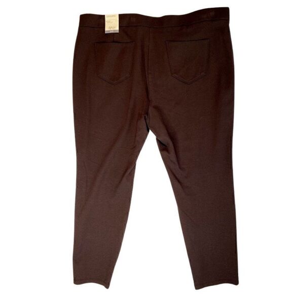 Style & Co Leggings Plus 24W Comfort Waist Brown‎ - Picture 2 of 10